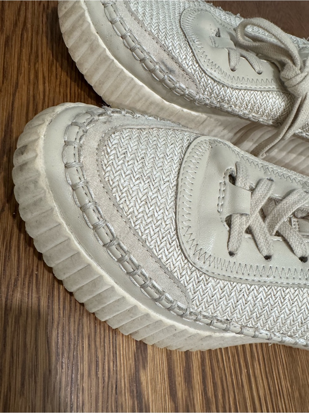 Dolce Vita Cream White Athletic Sneakers